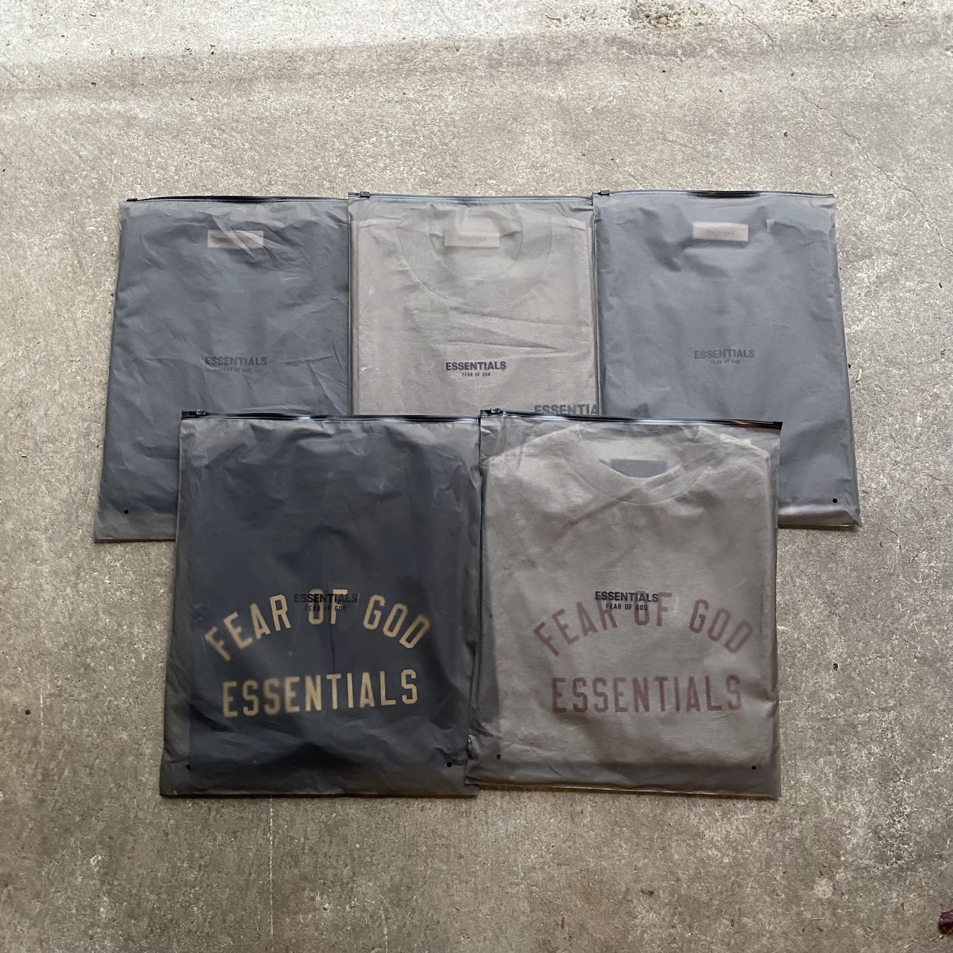 5 Essentials Tees Bundle ($200 Or Best Offer)