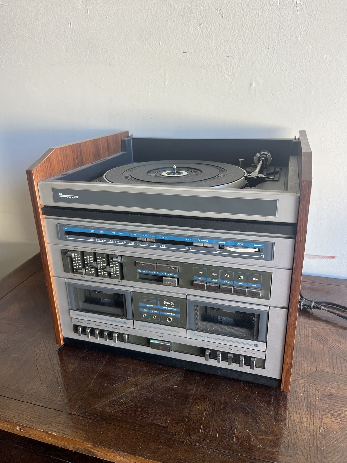 Sears turntable And Cassete Player