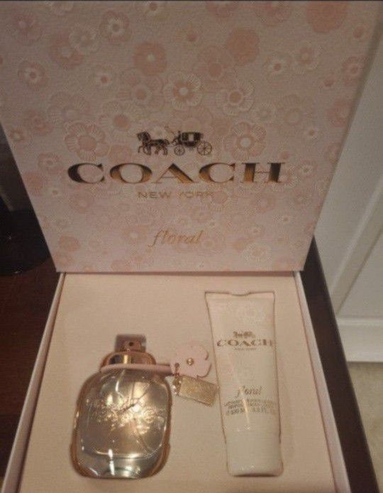 Coach New York Floral Eau De Parfum Giftset 1.7oz See My Offers Many Perfumes Available FREE LOCAL DELIVERY!!!