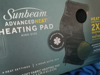 SunBeam Advanced Heat Heating Pad KING SIZE
