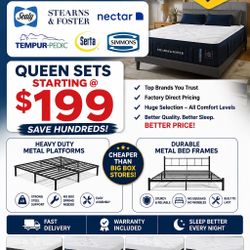 🔥 MATTRESS SALE — WHY PAY BIG BOX STORE PRICES? 🔥  🛏️ QUEEN MATTRESS SETS STARTING @ ONLY $199!