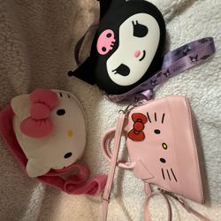 Hello kitty or Kuromi purses