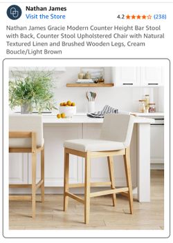 Nathan James Gracie Counter Stools - Set Of 2