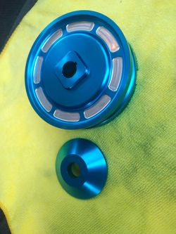 Vw Billet Alternator Pulley, Blue used $30