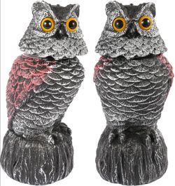 NEW - Owl Decoys 2 Pack - Wobble head