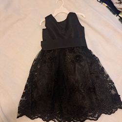 Cute Little Girls Black Party Dress