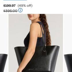 Marc Jacobs Black Trademarc Tote Bag