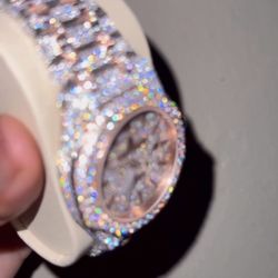 AP MENS Moissanite VVS ICED OUT WATCH 🔥🔥