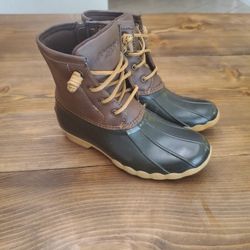 Sperry, Rain Boots, Brown, Youth 2M