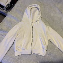 White cropped jacket