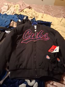 Cubs Starter Jacket with gloves lot