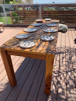 Handcrafted table (77 inch by 27 inch)