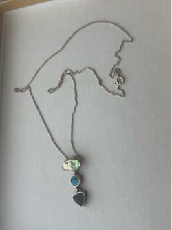Sterling stone necklace