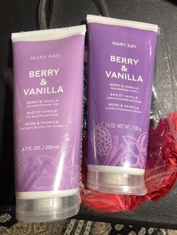 Mary Kay Berry & Vanilla Scented Body Lotion Berry & Vanilla, scented lotion, body moisturizer, purple packaging, sweet fragrance, hydrating, smooth t