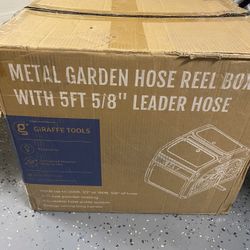 Giraffe Tools SW5 Metal Hose Reel Box, Heavy Duty Garden Hose
