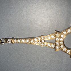 Eiffel Tower Necklace Gold And Diamond