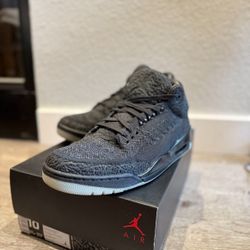 Nike Air Jordan 3 Retro Flyknit Black Cat – Men’s Size 10 – Rare & Lightweight