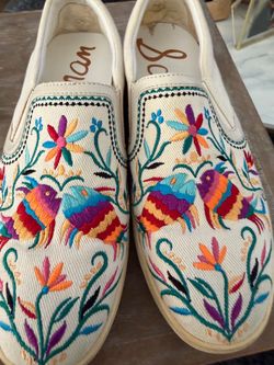 Sam Edelman embroider slip on $20