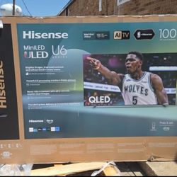 100U65qfc 100” Hisense smart 4k mini led Uled tv 
