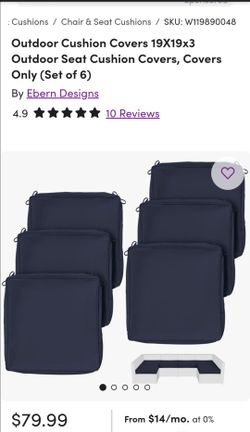 utdoor Cushion Covers 19X19x3 Outdoor Seat Cushion Covers, Covers Only