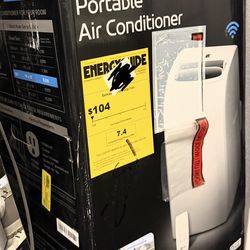 LG 8,350 BTU / 12,000 BTU (ASHRAE) Smart Portable Air Conditioner, White, 350 sq. ft., LP0825WSSM