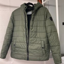 Michael Kors Green Jacket Coat Kids Size 14/16 Mk Sherpa
