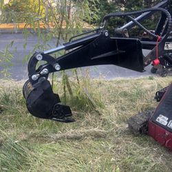 Backhoe ,Mini Skid Steer Dingo Attachment Excavator Digger Arm For Toro Skidsteer