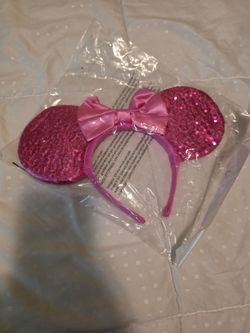 Sparkly Pink Mouse Ears