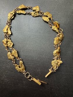 Gold nugget bracelet