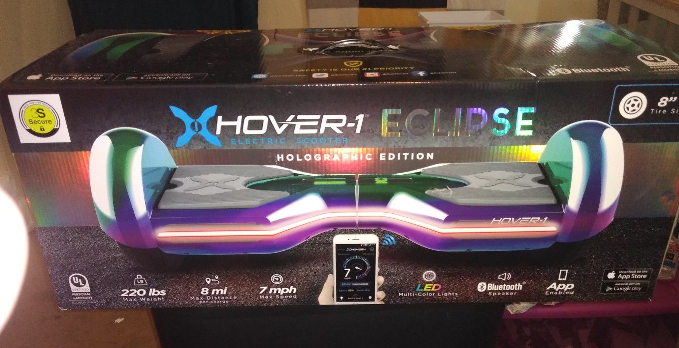 Hover board eclipse-1 8" wheel's holographic edition