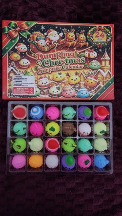 Advent calendar 24 pcs squishies