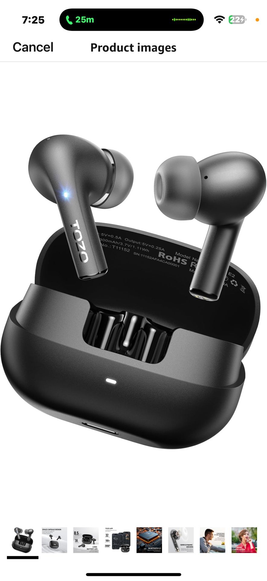 Wireless Earbuds with 2 Mics AI Call Noise Cancellation, 10mm Drivers with Powerful Bass, App Customize 32 EQs, 30H Playtime, Bluetooth 5.3 Ear Buds,