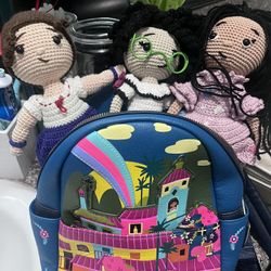 Disney Encanto Backpack And Handmade Dolls 