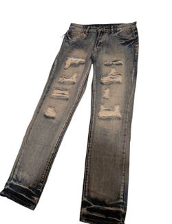 MEN 32 WAIST 32 LENGTH ANNITA BRAND RIPPED JEANS