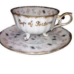 Vintage "Cup of Fortune" Tea Cup & Saucer