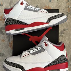 2022 Jordan 3 Retro Fire Red Size 10