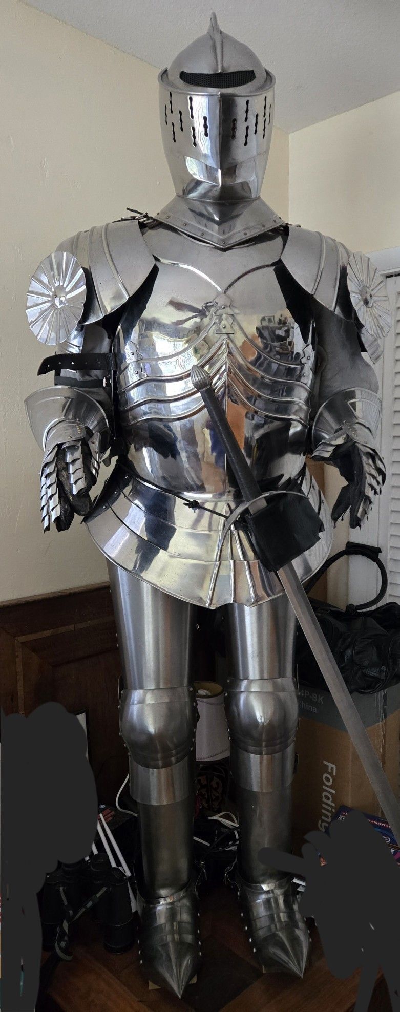 Armor 6' Wearable Full Suit Of Armor, Larp, Renaissance Fair