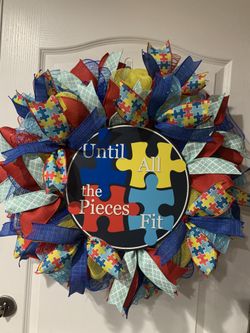 Autism wreath