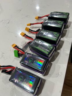 6s Lipo Batteries FPV 1500/1350 Mah