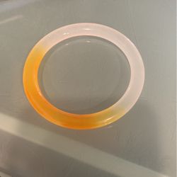 AMBER & ICE JADE BANGLE