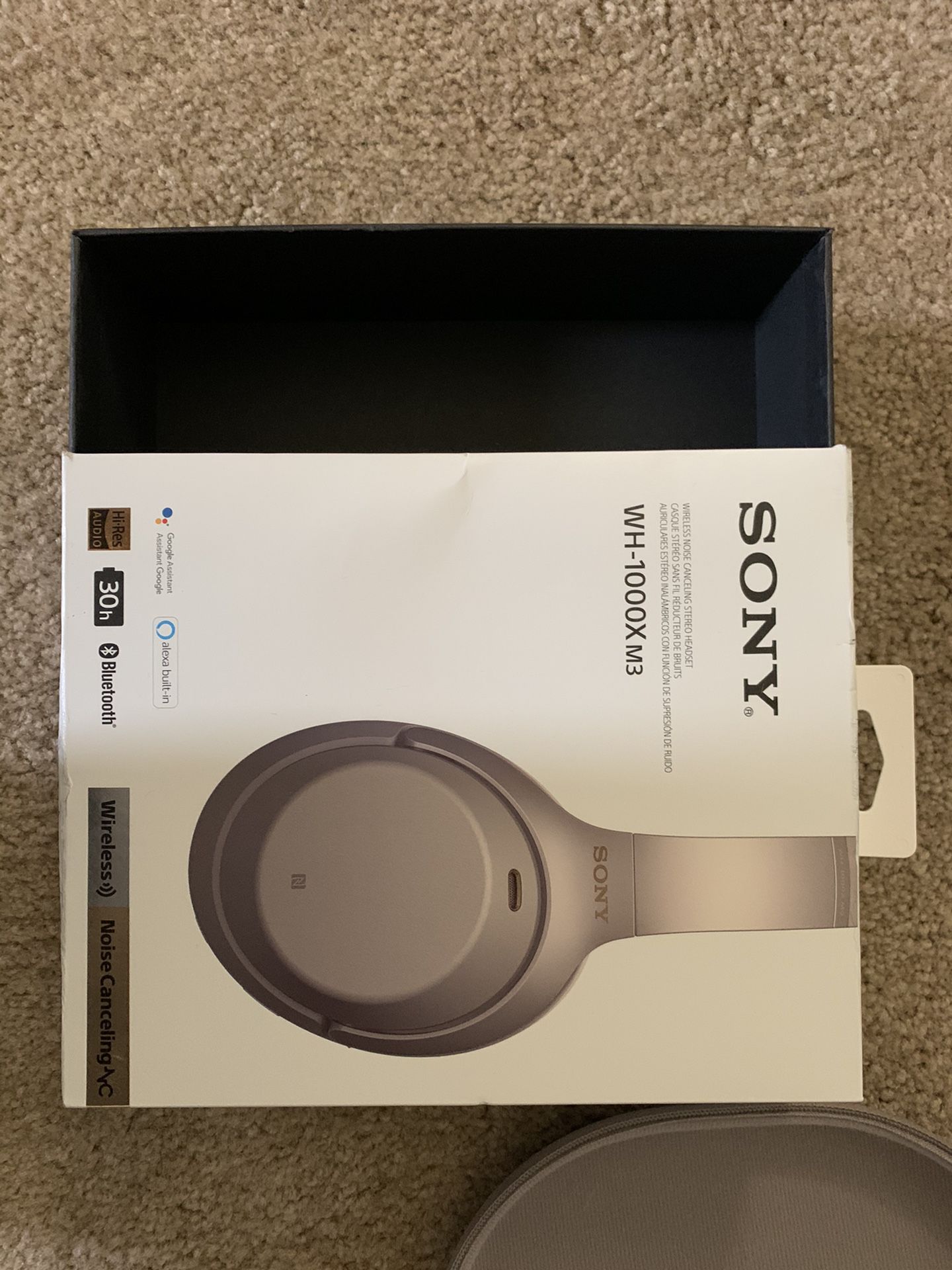 SONY WH-1000XM3 over-ear noise cancelling headphones