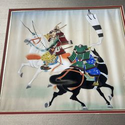 Asian Warrior Silk Prints Collector’s 