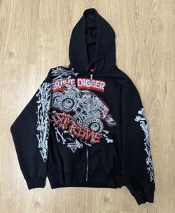 Supreme Gravedigger zip hoodie size L