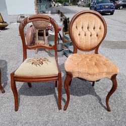 2 Antique Parlor Chairs
