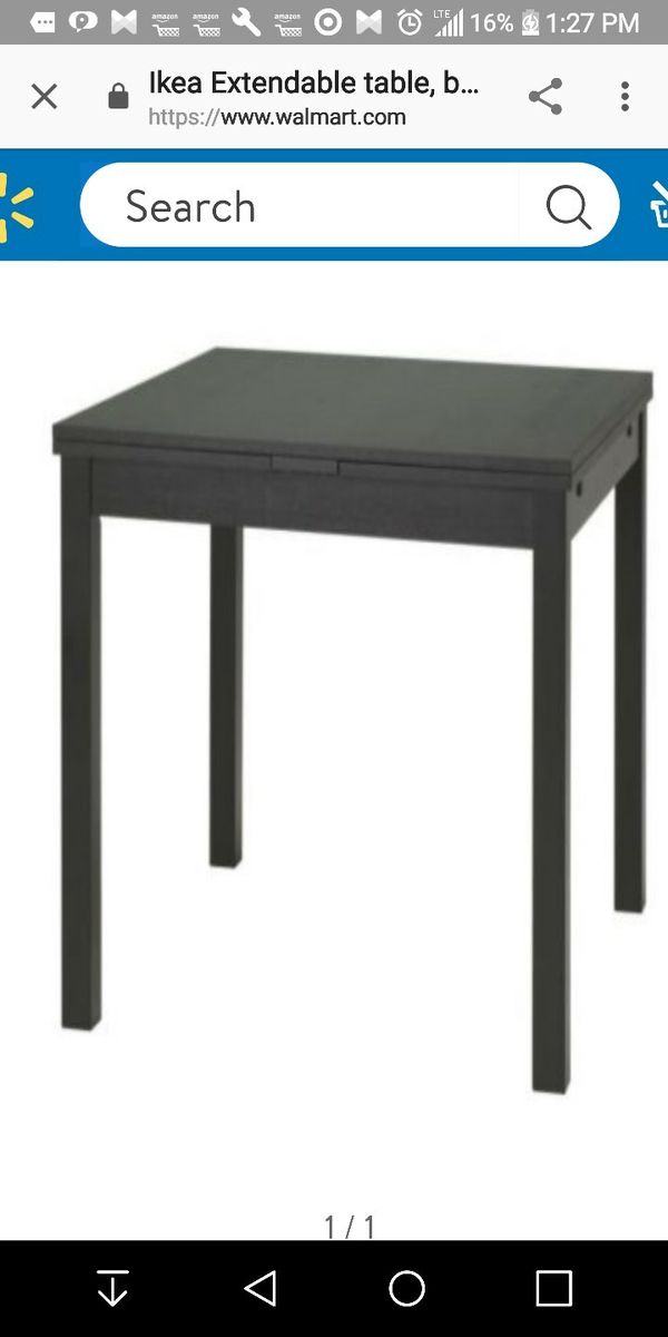 Ikea Extendable Table Black Brown Bjursta Discontinued For In Ikea Extendable Table Black Brown Bjursta Discontinued For In Tacoma Wa Offerup