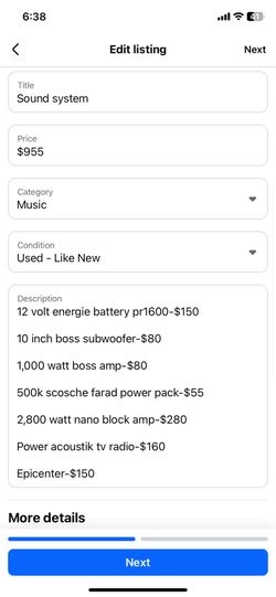 Sound System/ Accessories