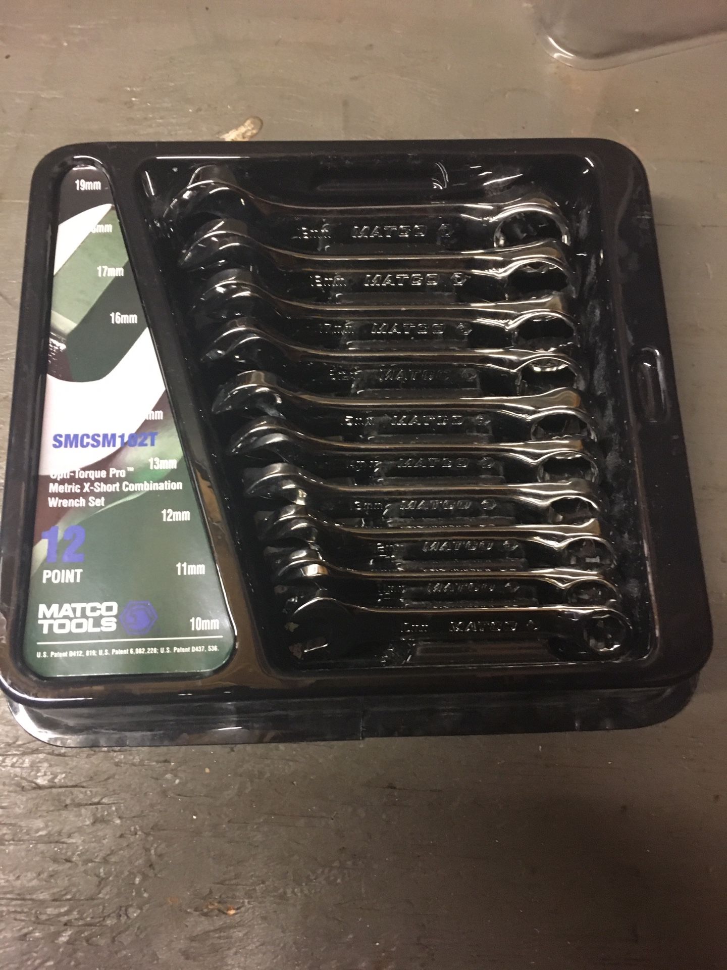 Matco Metric Stubby Wrench Set