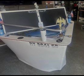 🚤 Custom Rolling Boat Bar – One of a Kind! 🍹⚓  Bring the waterfront vibe anywhere!  This custom-built rolling boat bar was designed for easy transpo