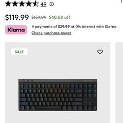 G515 Lightspeed TKL Wired Gaming Keyboard