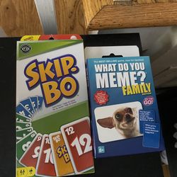 Skip Bo And What Do you Meme 